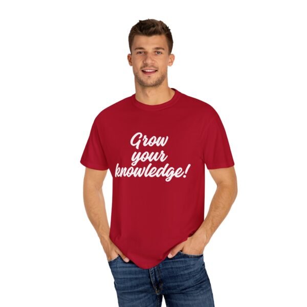 "Grow Your Knowledge" Educational T-Shirt – Inspirational Unisex Graphic Tee, Student Gift Idea - Image 4