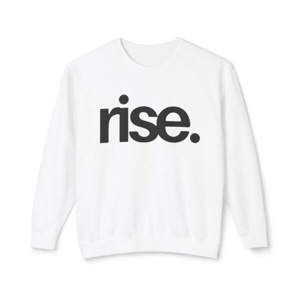 'Rise' Inspirational Lightweight Sweatshirt, Crewneck Jumper for Casual Wear - Image 3