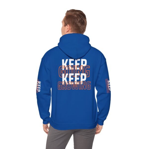"Keep Going, Keep Growing" Motivational Hooded Sweatshirt | Unisex Hoodie for Fitness Casual Style - Image 11