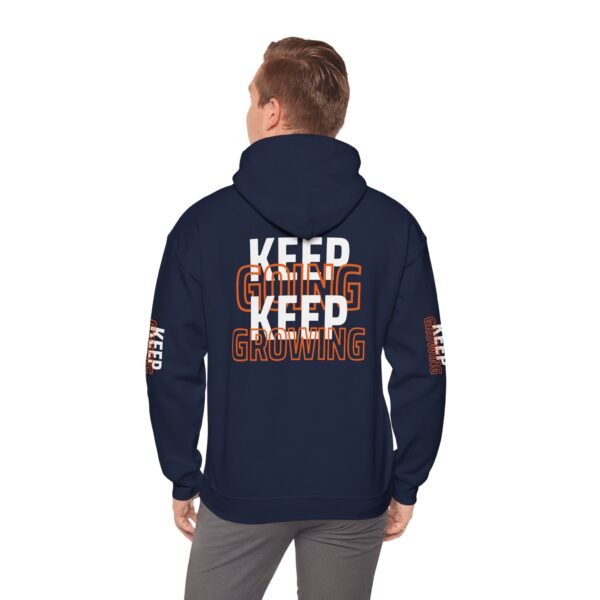"Keep Going, Keep Growing" Motivational Hooded Sweatshirt | Unisex Hoodie for Fitness Casual Style - Image 15