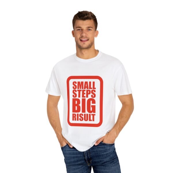 Motivational Unisex T-Shirt "Small Steps Big Result" Casual Wear for Entrepreneur Mindset