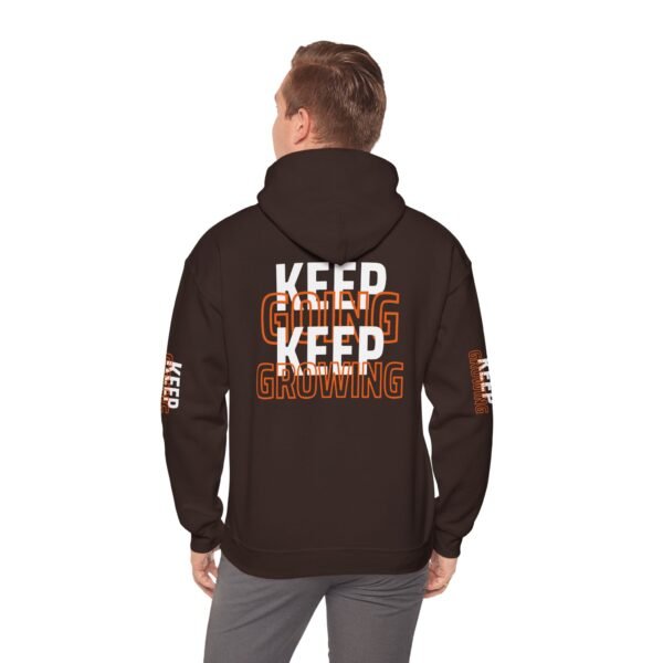 "Keep Going, Keep Growing" Motivational Hooded Sweatshirt | Unisex Hoodie for Fitness Casual Style - Image 7