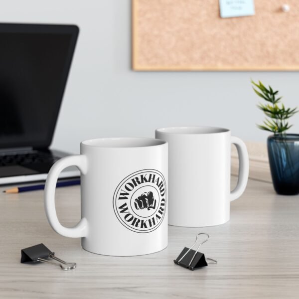 'Work Hard' Ceramic Coffee Mug - Ideal Gift for Any Occasion - Image 2