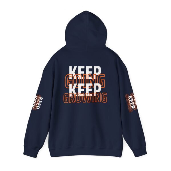 "Keep Going, Keep Growing" Motivational Hooded Sweatshirt | Unisex Hoodie for Fitness Casual Style - Image 14