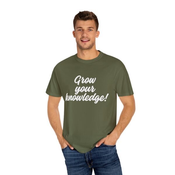 "Grow Your Knowledge" Educational T-Shirt – Inspirational Unisex Graphic Tee, Student Gift Idea - Image 2