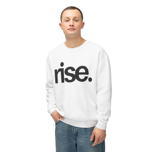 'Rise' Inspirational Lightweight Sweatshirt, Crewneck Jumper for Casual Wear - Image 4