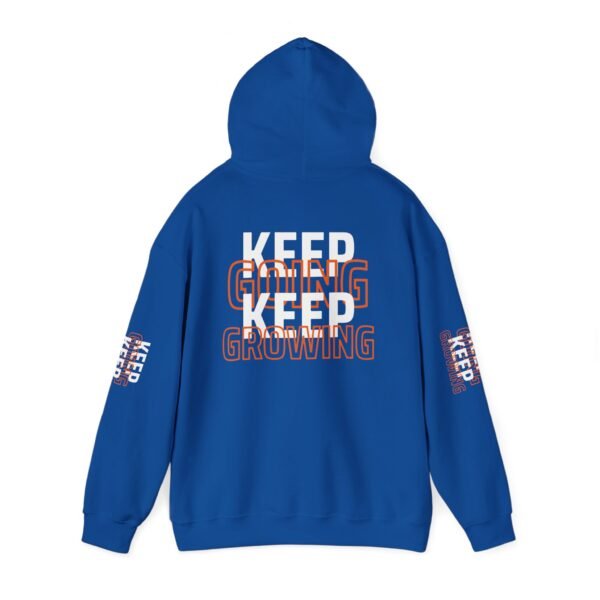 "Keep Going, Keep Growing" Motivational Hooded Sweatshirt | Unisex Hoodie for Fitness Casual Style - Image 10