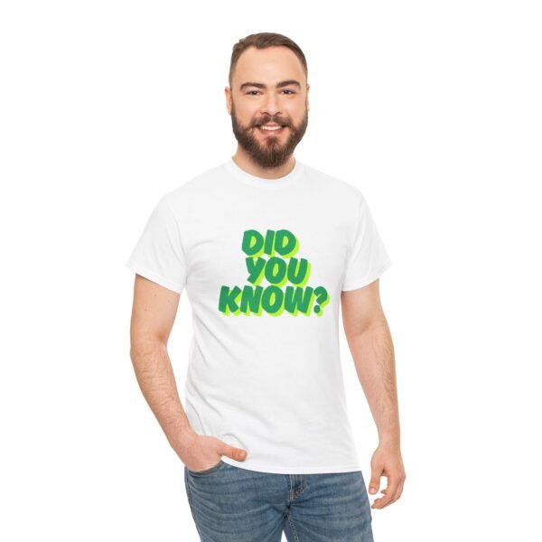'Did You Know?'  Unisex Heavy Cotton Tee - Graphic Shirt for Casual Wear