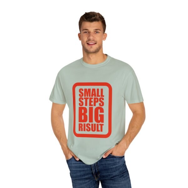 Motivational Unisex T-Shirt "Small Steps Big Result" Casual Wear for Entrepreneur Mindset - Image 4