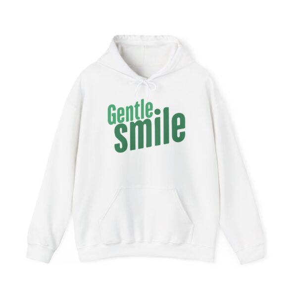 Gentle Smile Hooded Sweatshirt | Unisex Cozy Pullover Relaxed Style, Casual Wear, Positive Vibes Hoodie