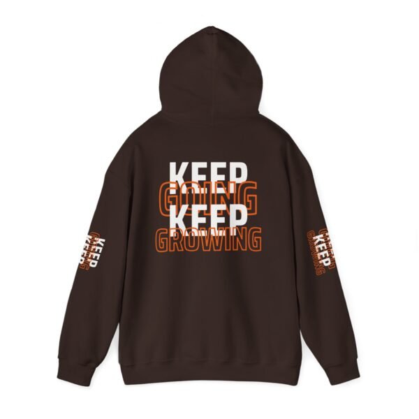 "Keep Going, Keep Growing" Motivational Hooded Sweatshirt | Unisex Hoodie for Fitness Casual Style - Image 6