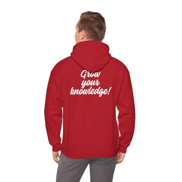 “Grow Your Knowledge” Motivational Unisex Inspirational Black Hoodie Gift for Students - Image 7