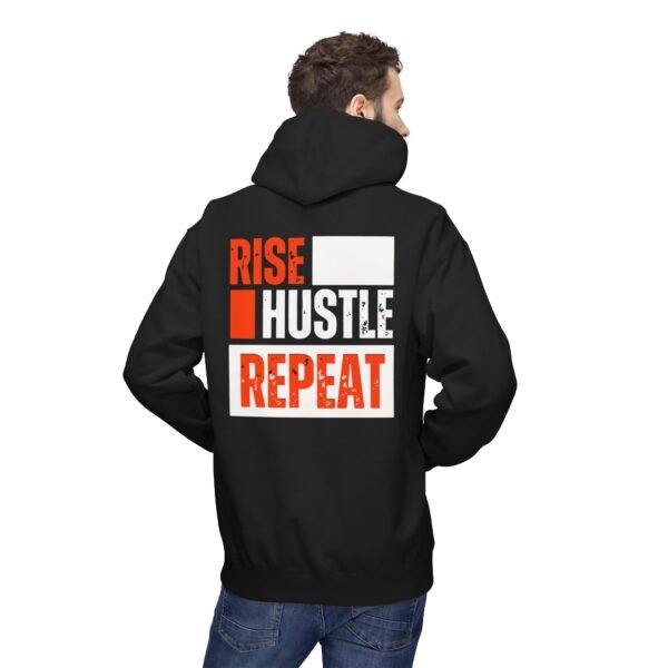 "Rise Hustle Repeat" Motivational Hoodie, Unisex Fleece Sweatshirt Perfect for Entrepreneurs