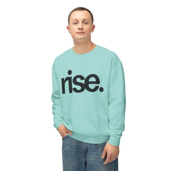 'Rise' Inspirational Lightweight Sweatshirt, Crewneck Jumper for Casual Wear - Image 6