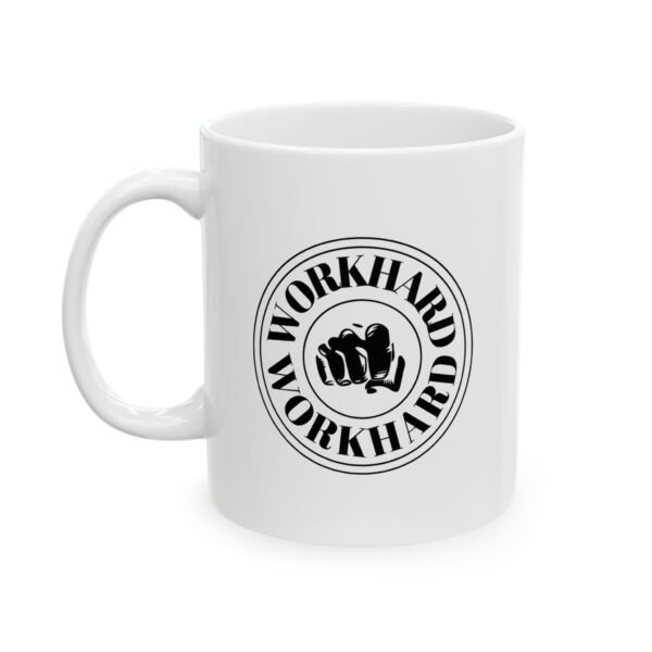 'Work Hard' Ceramic Coffee Mug - Ideal Gift for Any Occasion