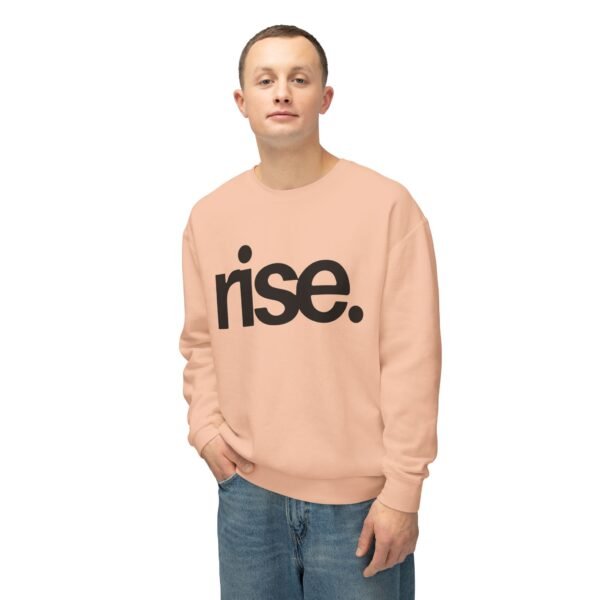 'Rise' Inspirational Lightweight Sweatshirt, Crewneck Jumper for Casual Wear