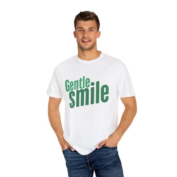 "Gentle Smile" Unisex Garment-Dyed T-Shirt - Casual Comfort for Everyday Wear