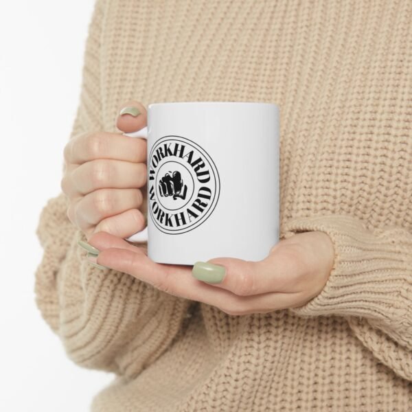 'Work Hard' Ceramic Coffee Mug - Ideal Gift for Any Occasion - Image 4