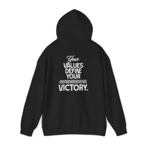 Empowering Values Hooded Sweatshirt, Unisex Hoodie, Victory Sweatshirt, Motivational Gift, Casual Wear, Everyday Comfort, Inspiring Apparel