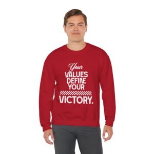 Inspiring Values Crewneck Sweatshirt | Motivational, Unisex Pullover, Casual Tee