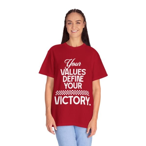 "Your Values Define Your Victory" Inspirational Unisex T-shirt - Image 8
