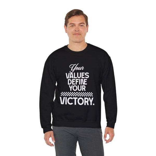 Inspiring Values Crewneck Sweatshirt | Motivational, Unisex Pullover, Casual Tee - Image 4