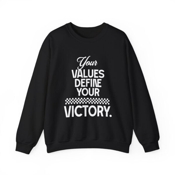 Inspiring Values Crewneck Sweatshirt | Motivational, Unisex Pullover, Casual Tee - Image 3