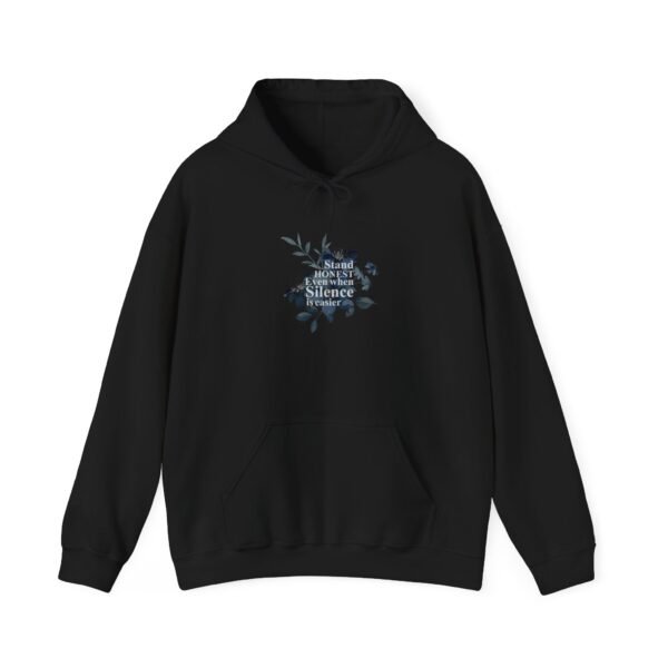 Honest Message Floral Hoodie, Inspirational Sweatshirt, Cozy Winter Wear - Image 2