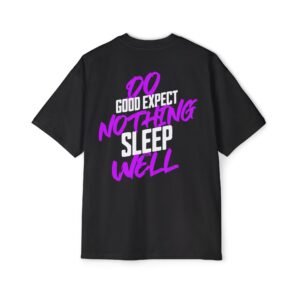 Motivational Statement Oversized Graphic Tee for Relaxing, Daily Comfort Wear