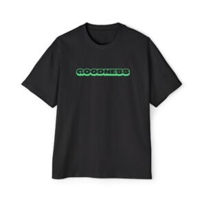 "Goodness" Graphic Oversized Tee, Men's Streetwear Shirt, Casual Summer Wear