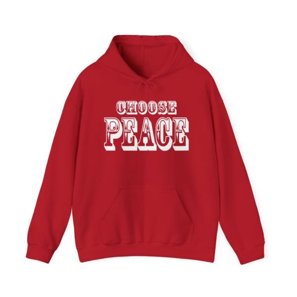 Choose Peace Unisex Hoodie - Gift for Peace Lovers, Inspirational Fashion - Image 3